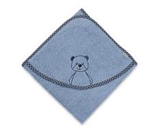 Sterntaler 7121871 Serviette de Bain à Capuche 100x100 Baylee Blue Bleu