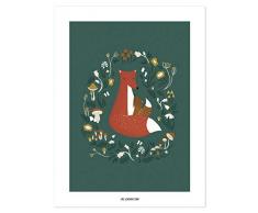 Poster Enfant Renard