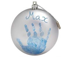Hoppop Boule de Noël Baby Art Argent