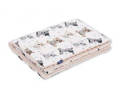 Pepi Leti 685843716938 Couverture pour bébé Motif ours en peluche Crème 100 x 75 cm