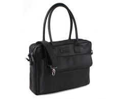 Kidzroom Sac à Langer en Cuir - 11 L - avec Porte-Bouteille et Tapis à Langer