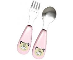 Skip Hop ZOOtensils Fourchette et cuillère Motif léopard