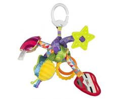 TOMY Lamaze - Nœud Surprise, Noeud Multi-Activités L27128, Peluche Bébé à Clip pour Berceau ou Poussette, Jouet dÉveil Bébé avec Miroir et Anneau de Dentition, Jouet Éducatif, Convient à la Naissance