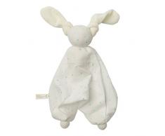 babylonia Peppa Doudou en Coton Biologique Extra Doux Motif Étoiles Blanc/Bleu