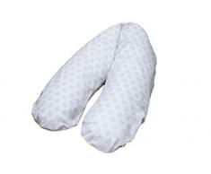 Kuli-Muli 16657 Housse pour coussin dallaitement à pois Gris