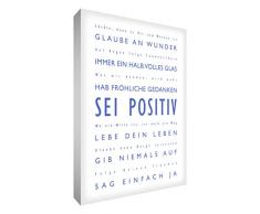 Little Helper BP1216-01G Feel Good Art Tableau sur toile épaisse style moderne