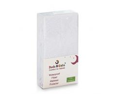 Dudu N pour berceau 100% coton Drap housse Alèse imperméable, 40 cm x 90 cm