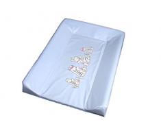 Kuli-Muli 5233 Matelas à langer 3 pans 70/50 Zèbre Bleu