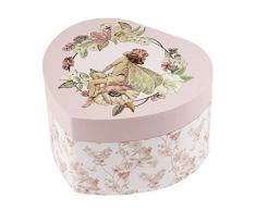 TROUSSELIER - Fée des Fleurs - Flower Fairies - Boîte à Bijoux Musicale - Idéal Cadeau Jeune Fille - Musique Sérénade de Schubert - Colori Rose