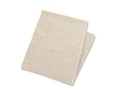 Sterntaler Couverture en Tricot Baylee, Âge : Pour bébé dès la naissance, 75 x 90 cm, Beige