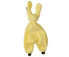 babylonia Peppa Doudou en Coton Biologique Extra Doux Jaune/Anthracite