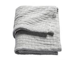 Sonnenstrasse 11 - Couverture pour bébé tissé Petits Points Gris 120x150 cm, 100% coton