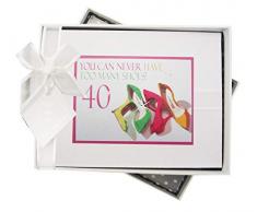 White Cotton Cards NSH40S Album photo Never Have Too Many Shoes 40