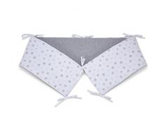 FabiMax 3646 Tour de lit à sommier tapissier pour lit dappoint, 90 x 55 cm, étoiles Gris Petite taille