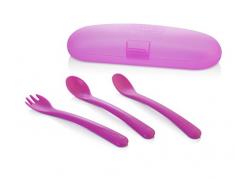 Miniland pratique anatomique en forme de couverts, Rose