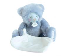 Doudou et Compagnie TROP MIMI - Ourson Bleu avec Mouchoir