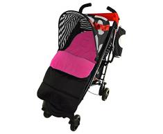 Chancelière/Cosy orteils Compatible avec Koochi Pushmatic Poussette Rose Rose