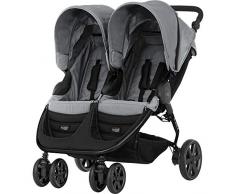 Britax B-Agile Double Poussette Combinée Steel Grey