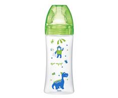 Dodie-Biberon Sensation 330ml VERT DINOSAURE +6 mois tétine plate débit 3