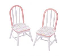 Fantasy Fields - Ballerine de Swan Lake Lot de 2 chaises | Meubles en bois pour enfants peints à la main | Tableau vendu séparément