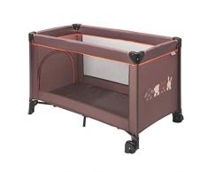 Nattou Lit parapluie pour bébés avec housse de transport, 120 x 60 x 75 cm, 100 % polyester, Marron