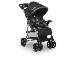 Lionelo Emma poussette bebe à 15kg harnais à 5 points pliage rapide amortisseurs forts sac inclus construction légère et durable matelas doux avec position allongée, gris