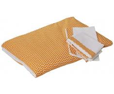Italbaby zigzag Parure de lit de nouveau-né, Safran
