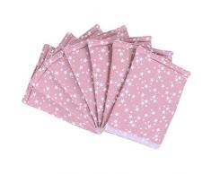 Babybay 160868 Tour de lit Ultrafresh en piqué Convient pour Le modèle Maxi, Boxspring, Midi et Comfort Plus, Framboise avec étoiles Blanches, Multi Color, Taille Unique