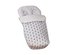 babyline Arrow – sac de chaise avec moufles, Unisexe, Couleur Gris