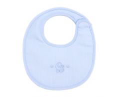 Cambrass Bavoir Rond avec Velcro Bleu