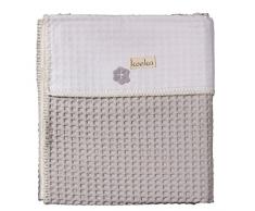 Koeka Couverture Berceau Antwerp, Gris Argenté / Blanc