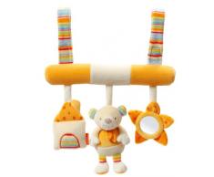 Fehn Trapèze de jeu jouet pour poussette bébé, orange