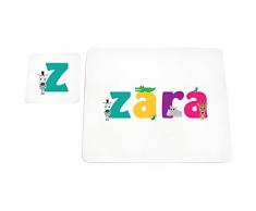 Feel Good Art lhv-zara brillant Set de table et dessous-de-verre pour bébés et bambins