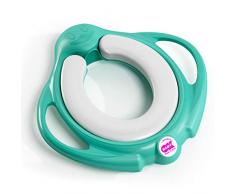 OKBABY Pinguo Soft - Réducteur de Toilette Moelleux pour Enfants, avec 2 Poignées - Turquoise