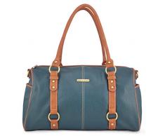 Timi & Leslie Madison Sac à Langer avec 6 Accessoires Dark Teal/Saddle