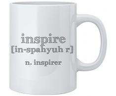 Feel Good Art brillant Mug en céramique Motif typographie moderne pour la maison ou le bureau de la collection Motivation (Gris)