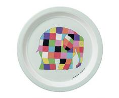 Petit Jour Paris - EL705P - Assiette bébé Elmer - des proportions idéales!, multicolore