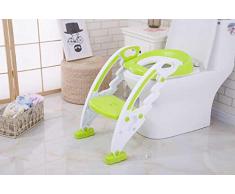 Keraiz Marchepied de toilette pour bébé en bas âge Vert