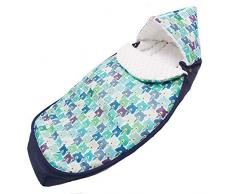 Sevira Kids - Chancelière universelle et imperméable - nid dange pour la poussette ou siège auto 0-24 mois - Bears Navy 2.0