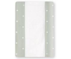Bimbi Romantic Housse de table à langer Blanc/gris 50 x 80 cm