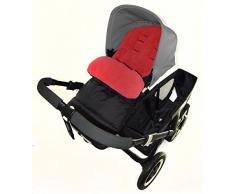 Chancelière/Cosy orteils Compatible avec Bugaboo Bee Poussette Rouge feu