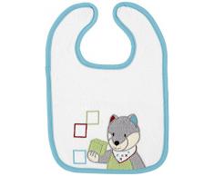 STERNTALER Bavoir Velcro WILBUR le loup, Gris