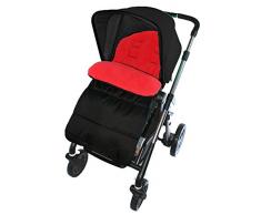 Chancelière/Cosy orteils Compatible avec Chicco Poussette Rouge feu