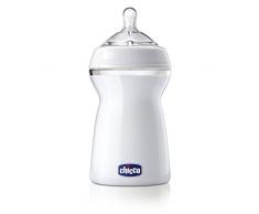 Chicco Biberon PP Natural Feeling 330 ml Tétine Silicone Bout Allongé Flux Rapide 6 Mois+