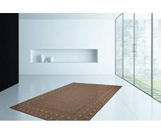 Lalee Velours Fins 60x110 Tapis Finca 520 Coffee 100% PP-BCF 060 x 110 cm, 100% polypropylène, Marron, 60 x 110 cm