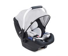 Hauck iPro Baby Siège Auto Cosi i-Size de la Naissance à 13 kg, Groupe 0 avec Réducteur de Siège Nouveau Né, Compatible avec Base Isofix, Léger - Gris argenté