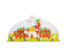 Dida - Porte-Manteaux Enfant – Lapin - Porte Manteau Mural en Bois pour Chambres denfant et bébé