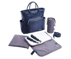 BÉABA Sac à Langer Bébé Kyoto Bleu/Snake