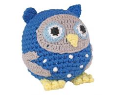 Sindibaba naissance Chouette Hochet Boule (Bleu) :