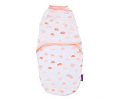 Clevamama Couvertures d’Emmaillotage Bébé - Gigoteuse en Coton (0-3 Mois) - Coral